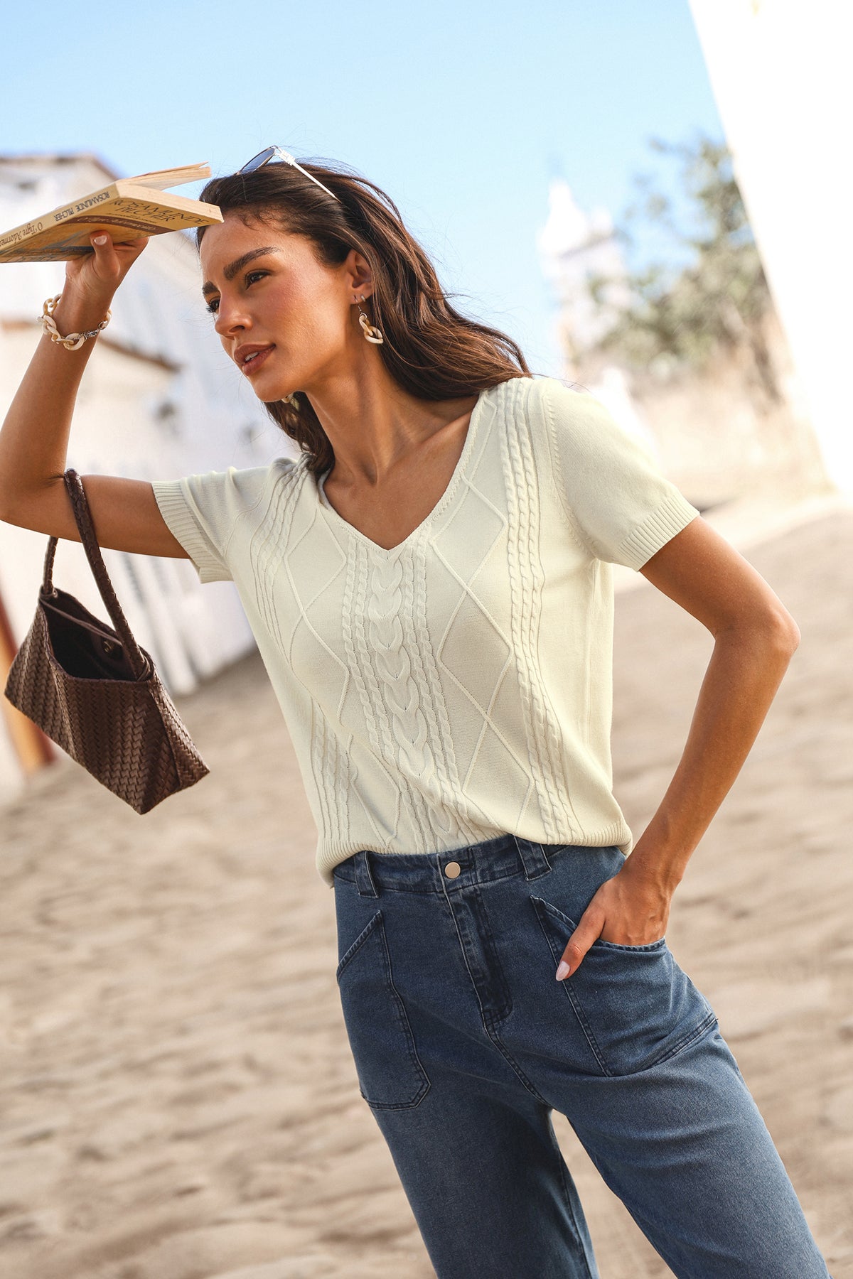 Such a Vibe Beige Knit Top