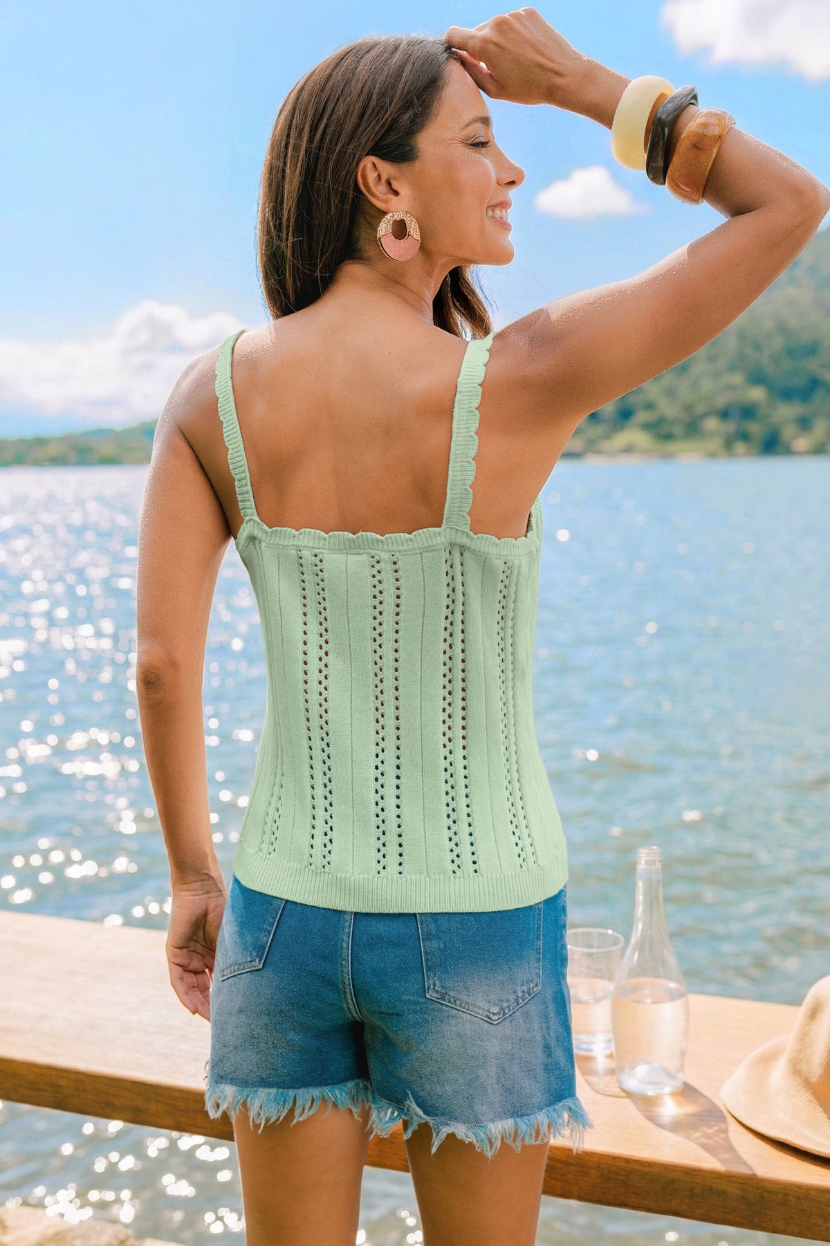 Summer Soirée Green Top