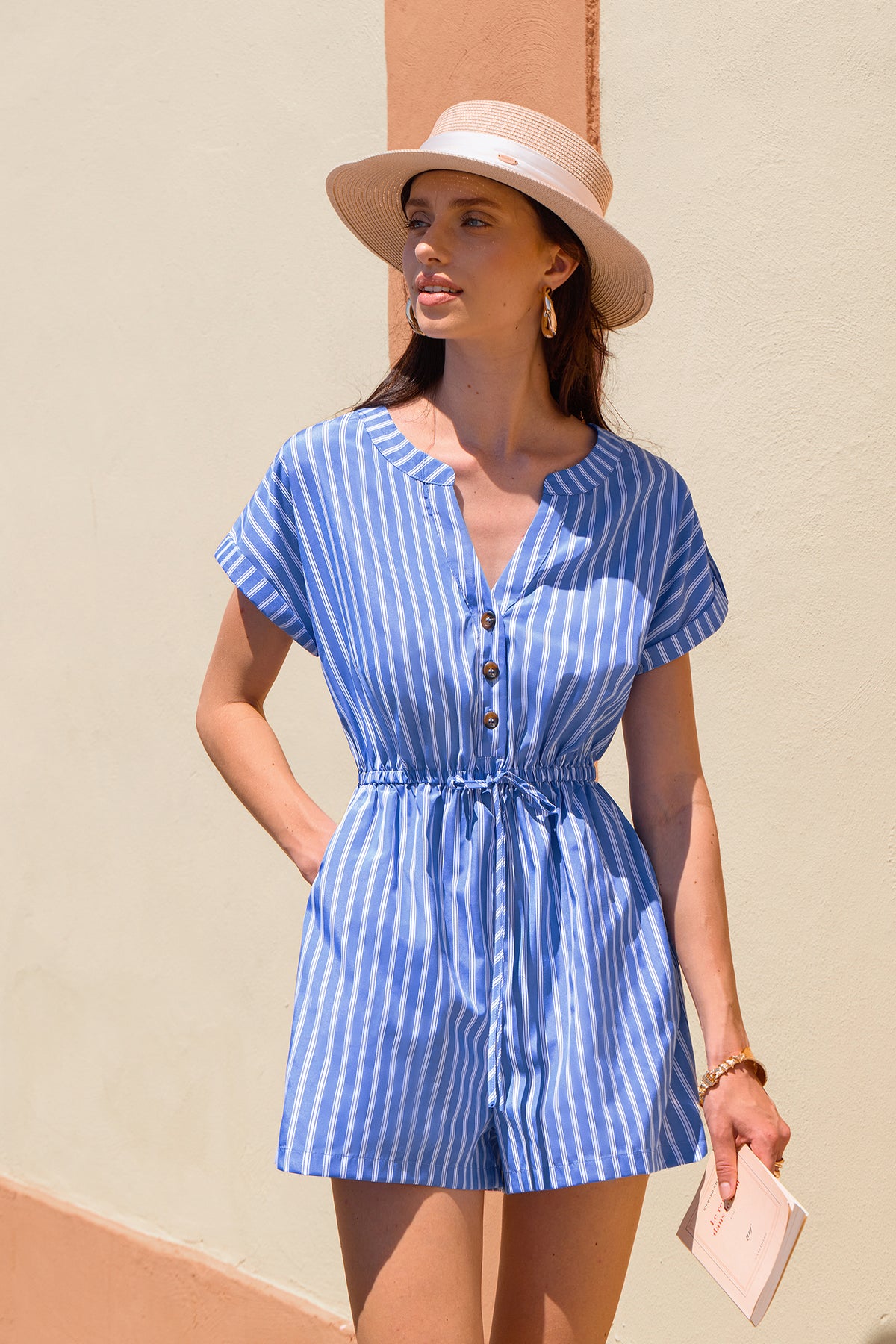 Summer Thrill Striped Romper