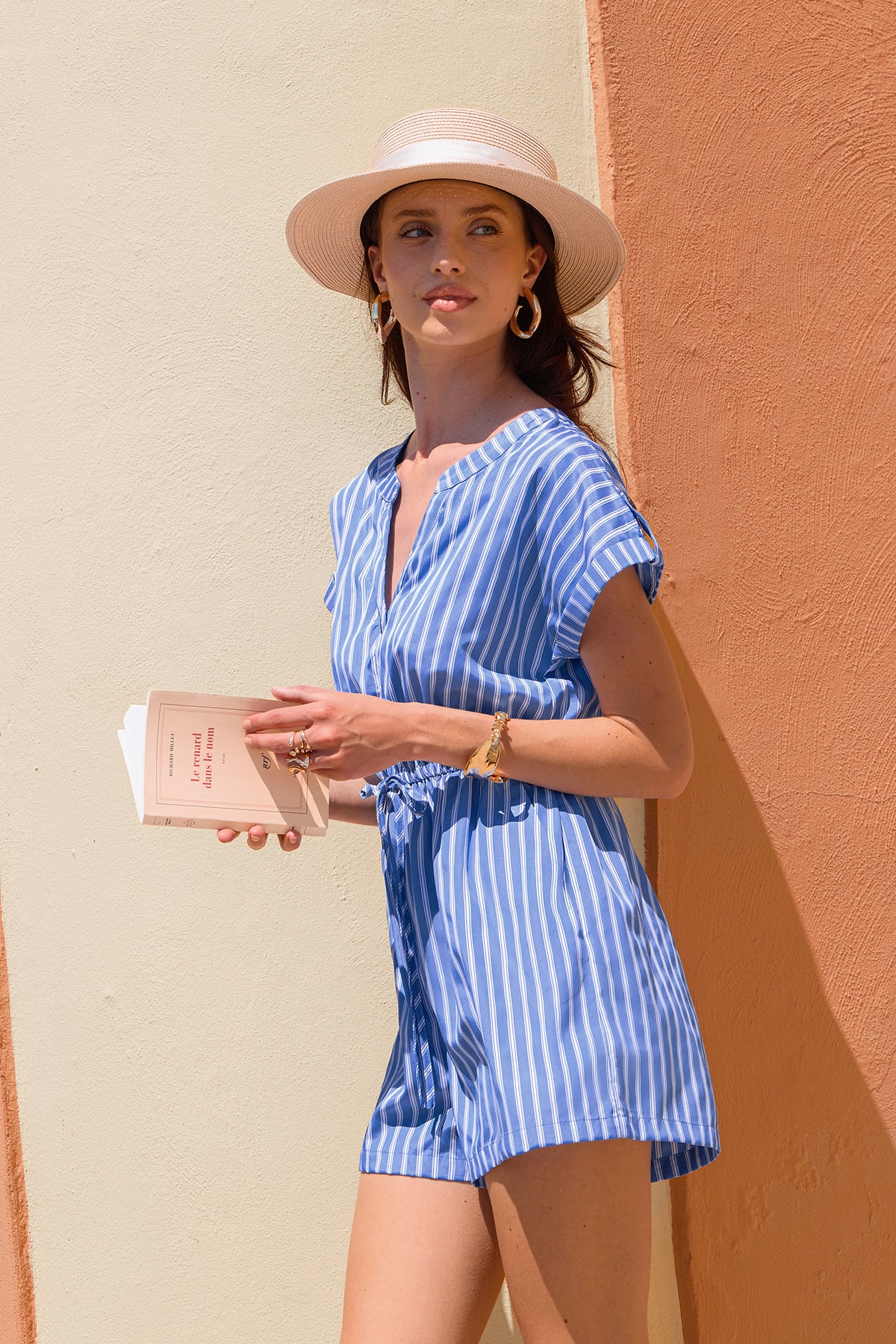 Summer Thrill Striped Romper