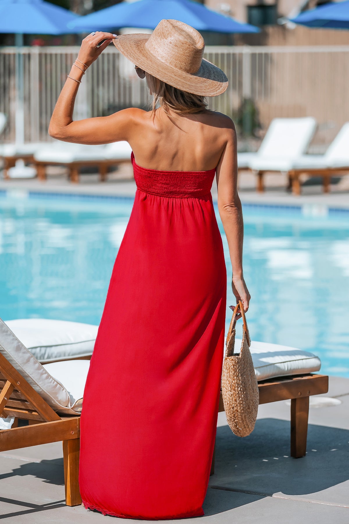 Sunday Spritz Red Maxi Dress