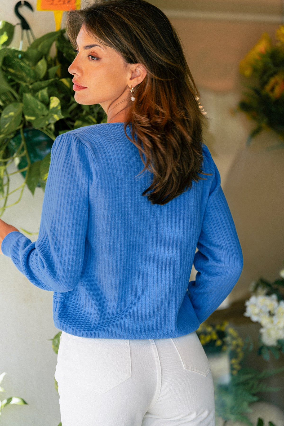 Sunny Mood Blue Sweater