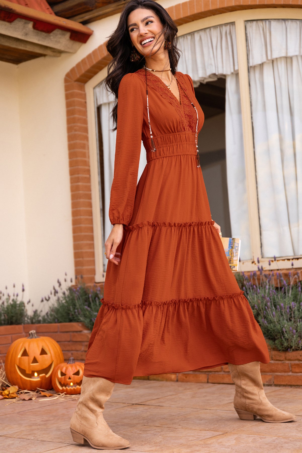 Tangelo Orange Maxi Dress