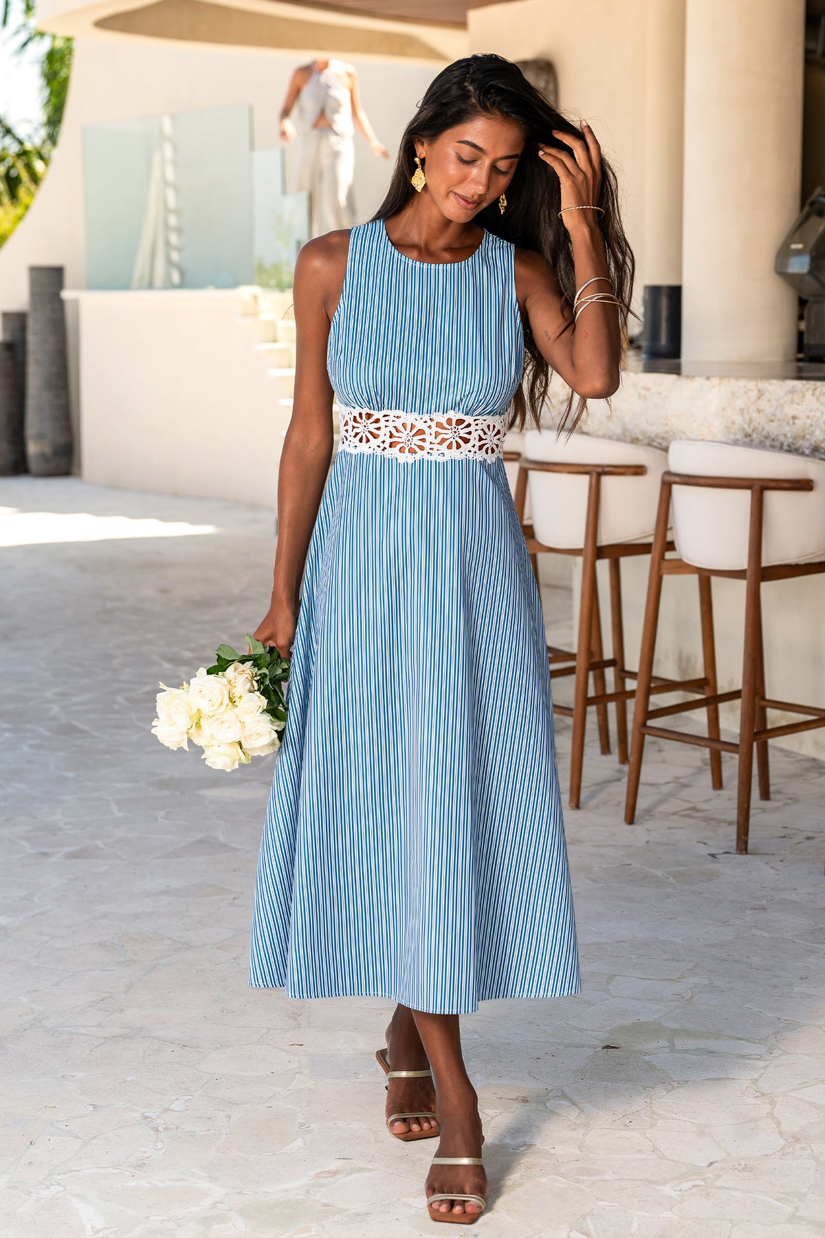Time Well Spent Striped Maxi Dress