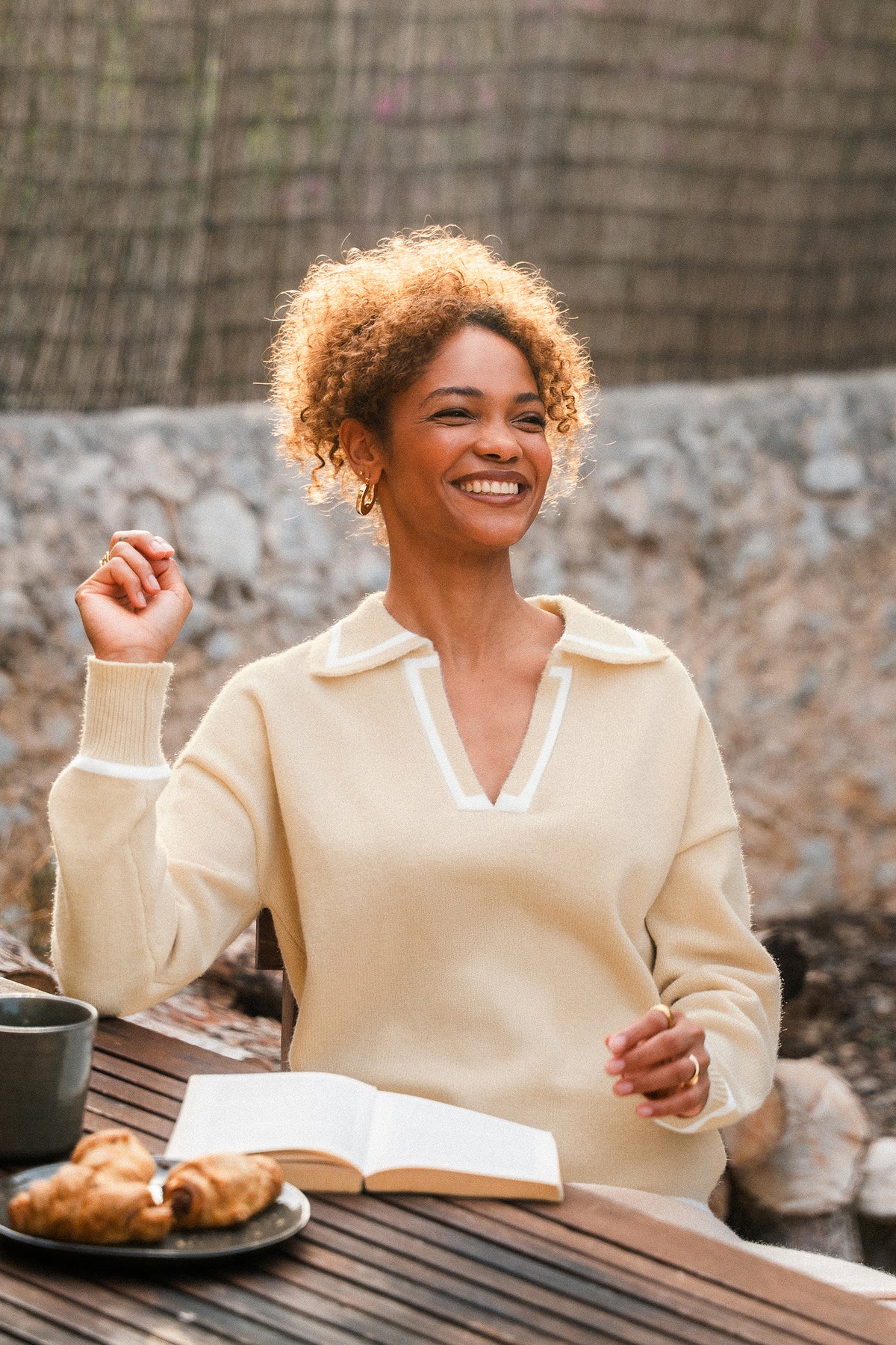 Toasted Almond Khaki Sweater