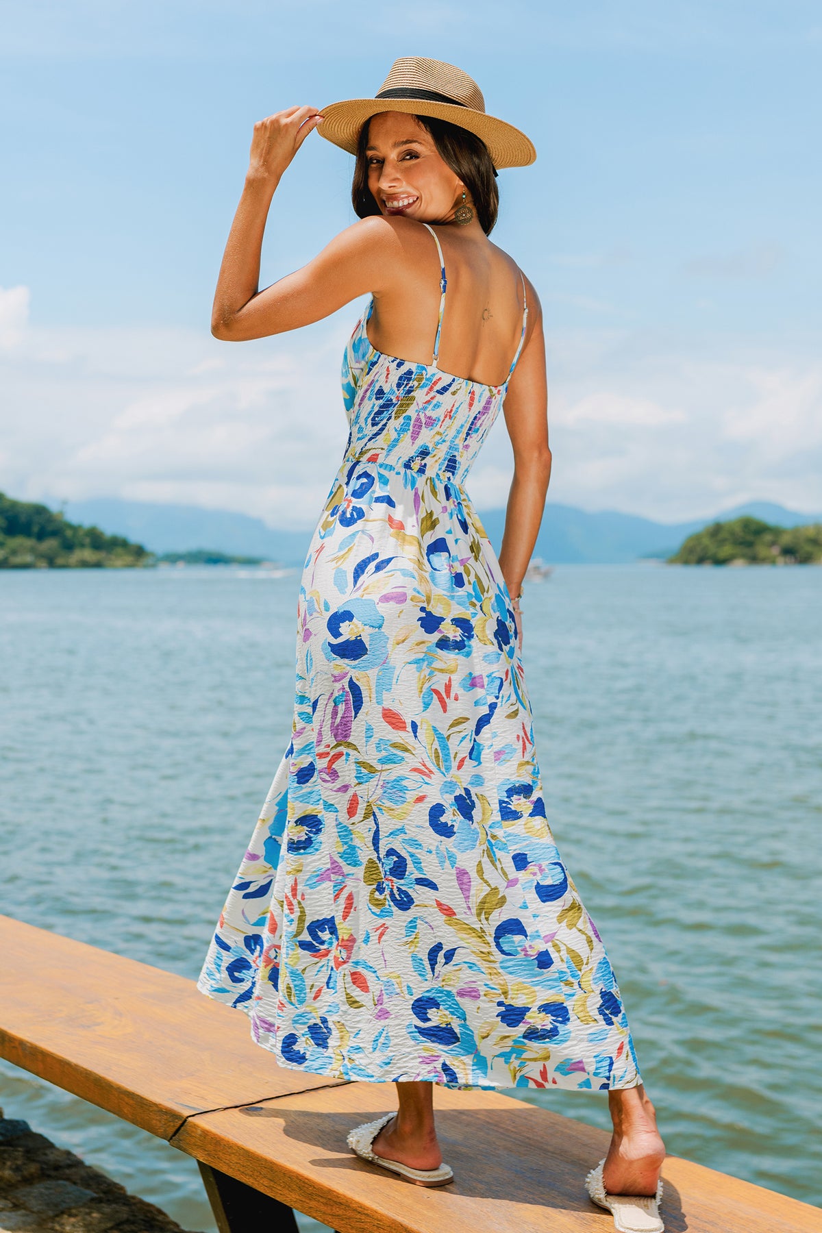 Tropical Punch Floral Maxi Dress
