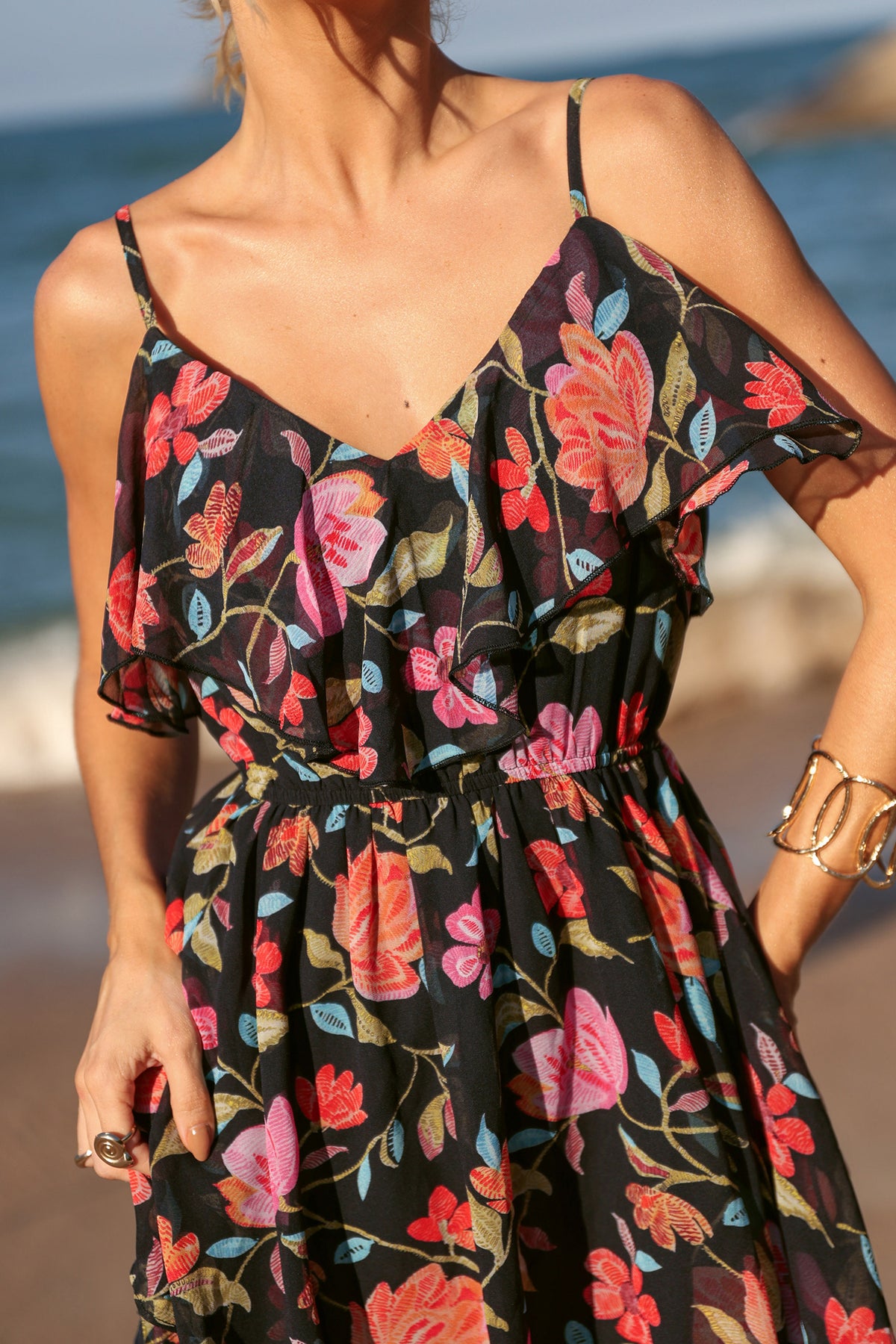 True Colors Floral Mini Dress