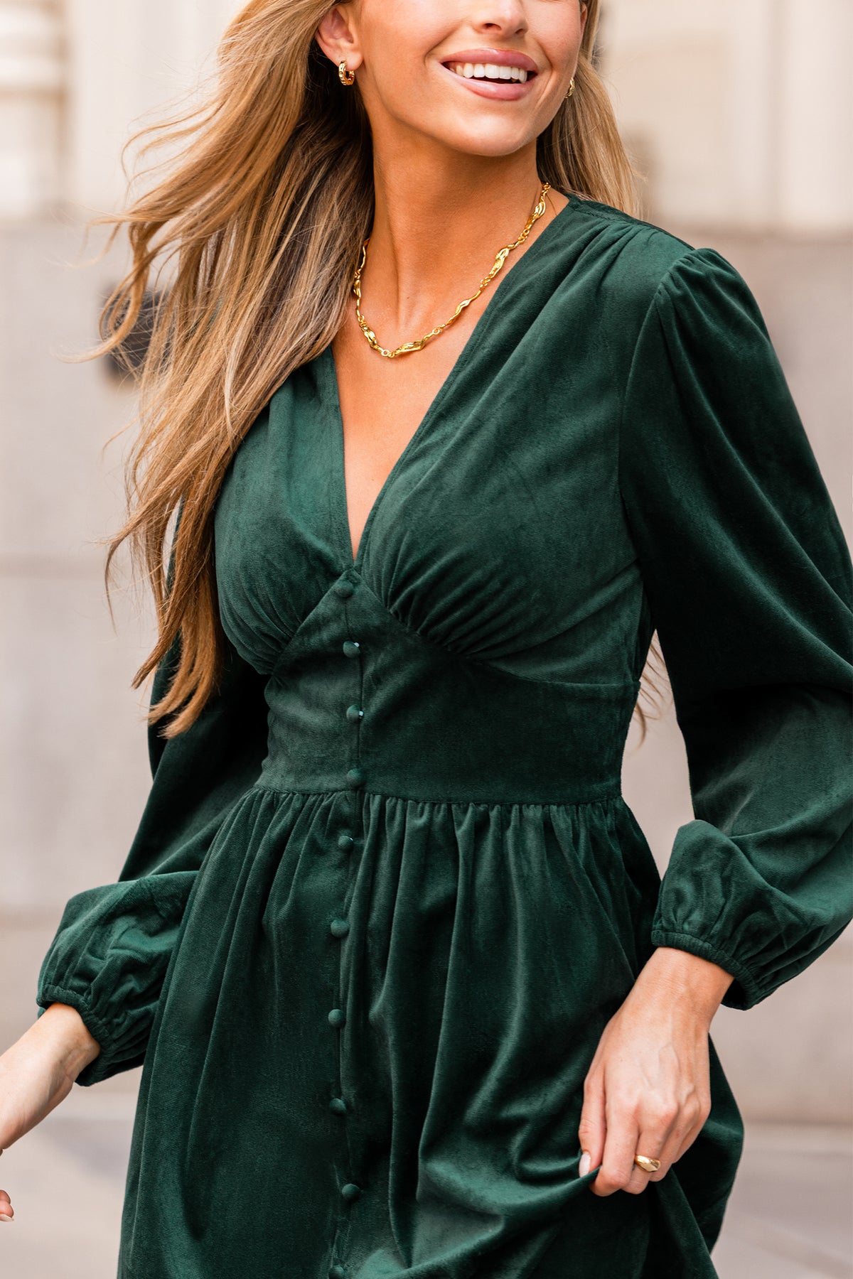 Twilight Grove Green Mini Dress