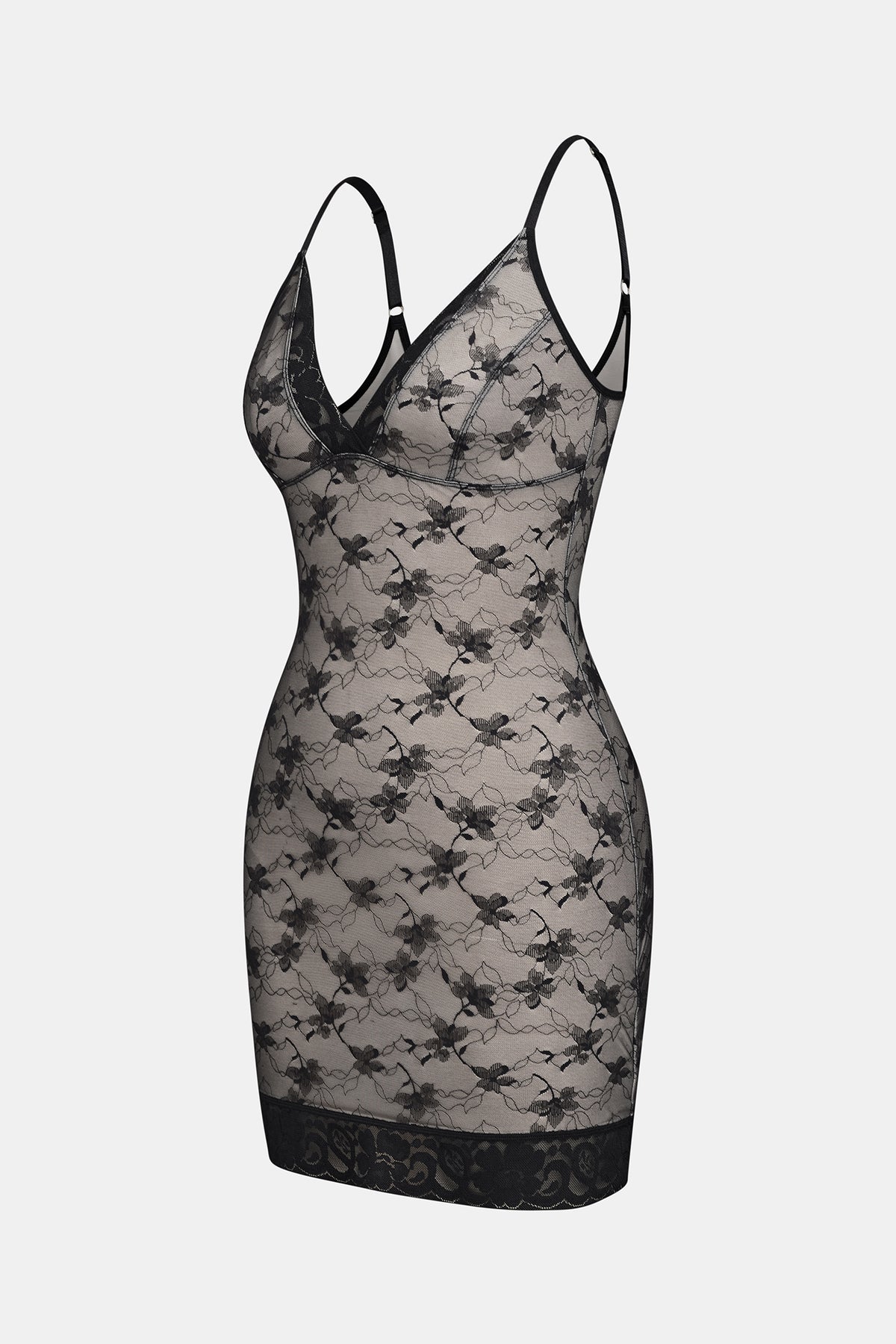 Undercover Confidence Black Shapewear Mini Dress