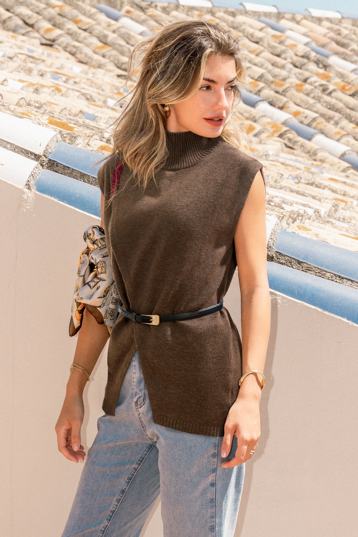 Unexpected Brown Sweater