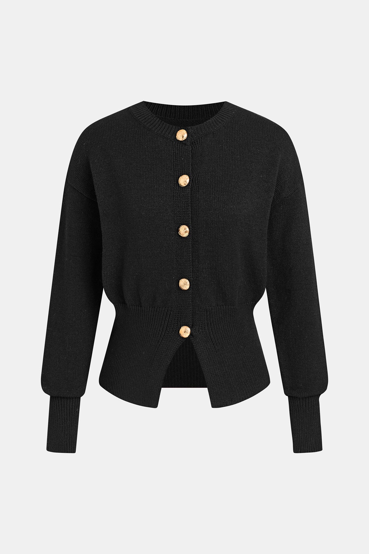 Unexpected Turn Black Cardigan