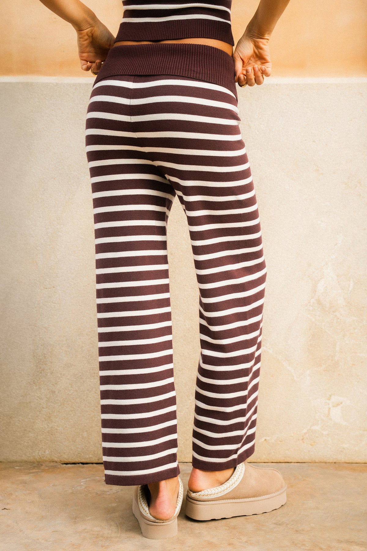 Unwind Striped Knit Pants