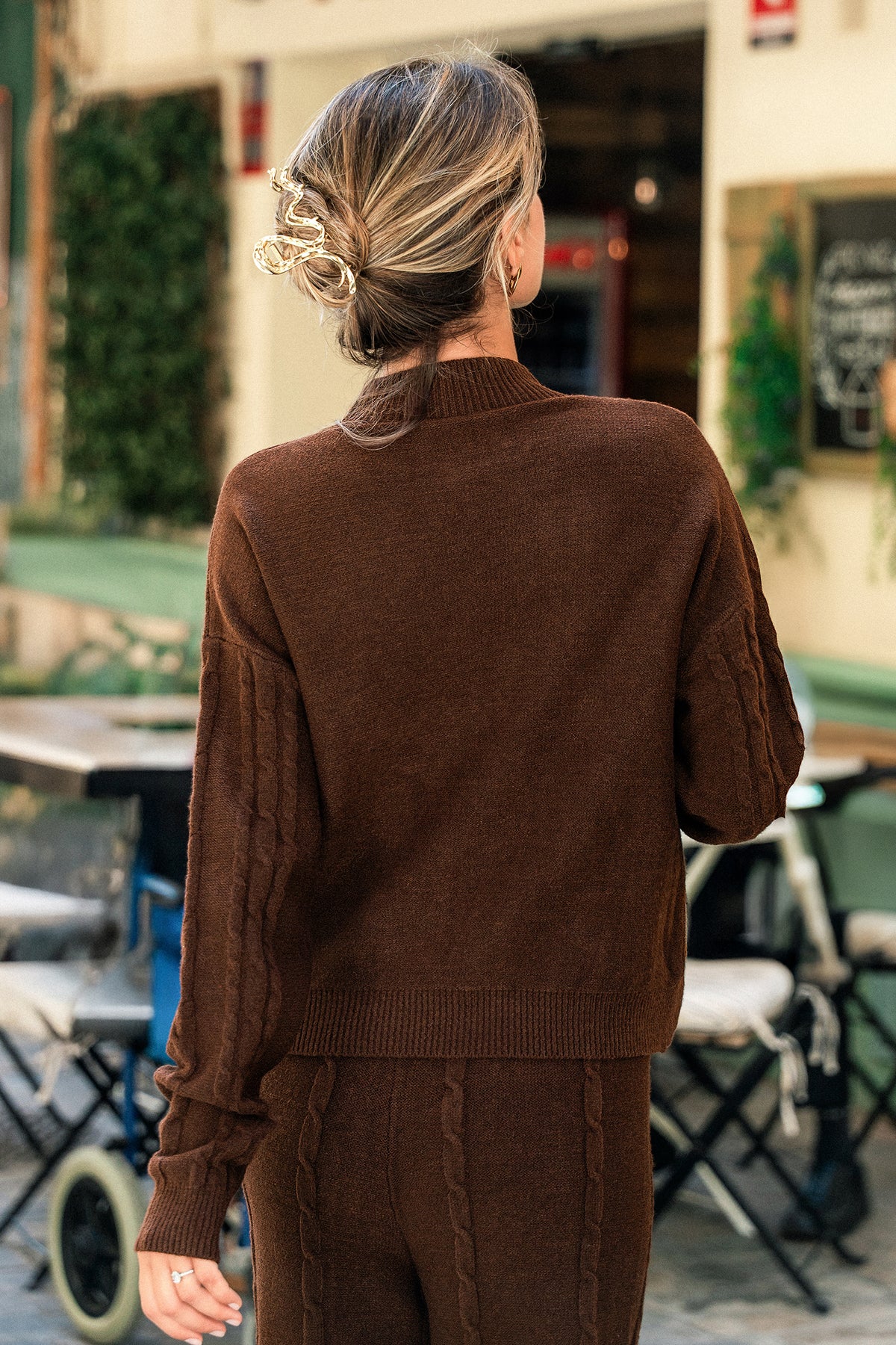 Up Close Brown Sweater