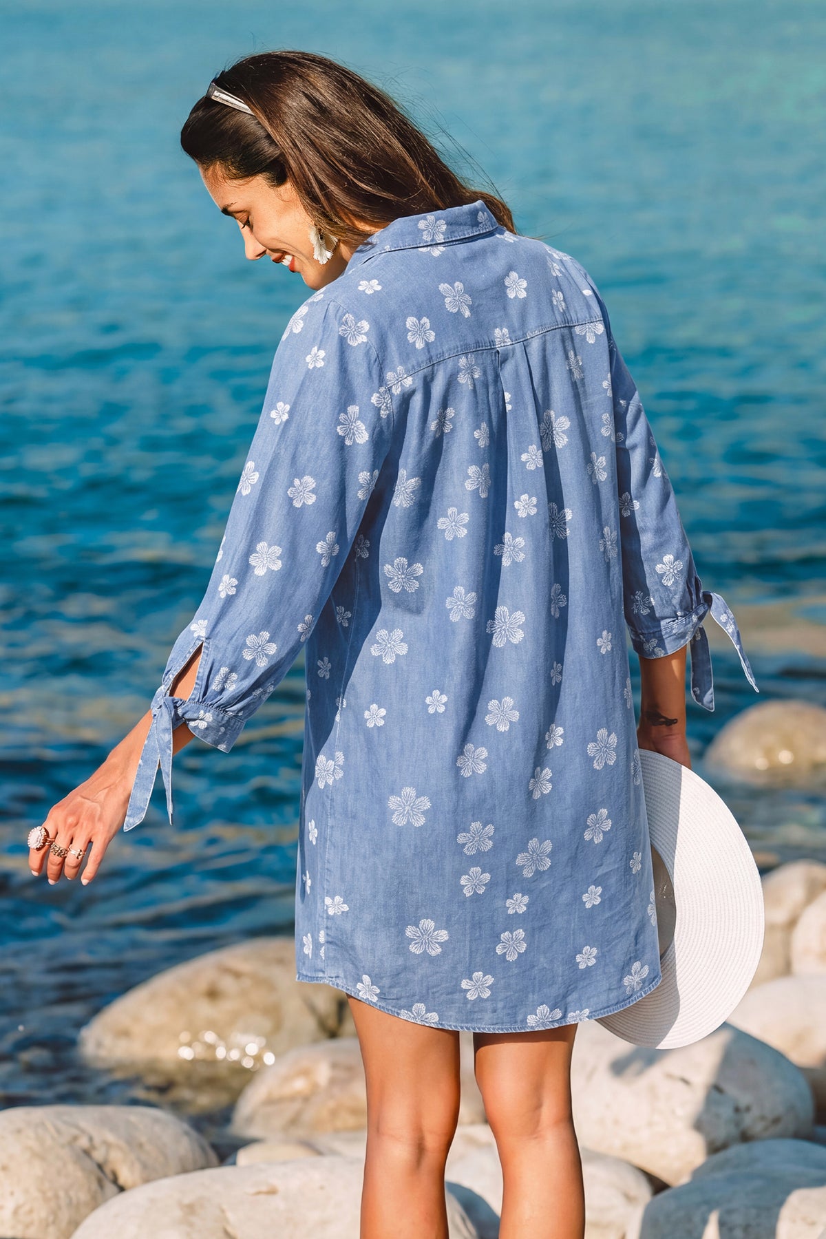 Vacation Icon Floral Mini Dress