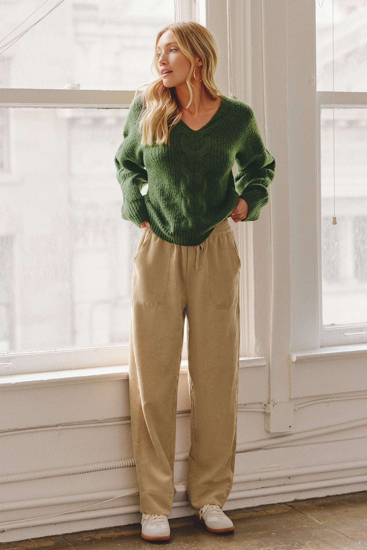 Warm Brew Green Sweater