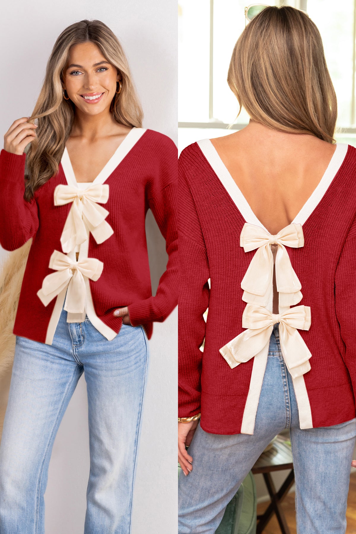 Warm & Bright Red Sweater