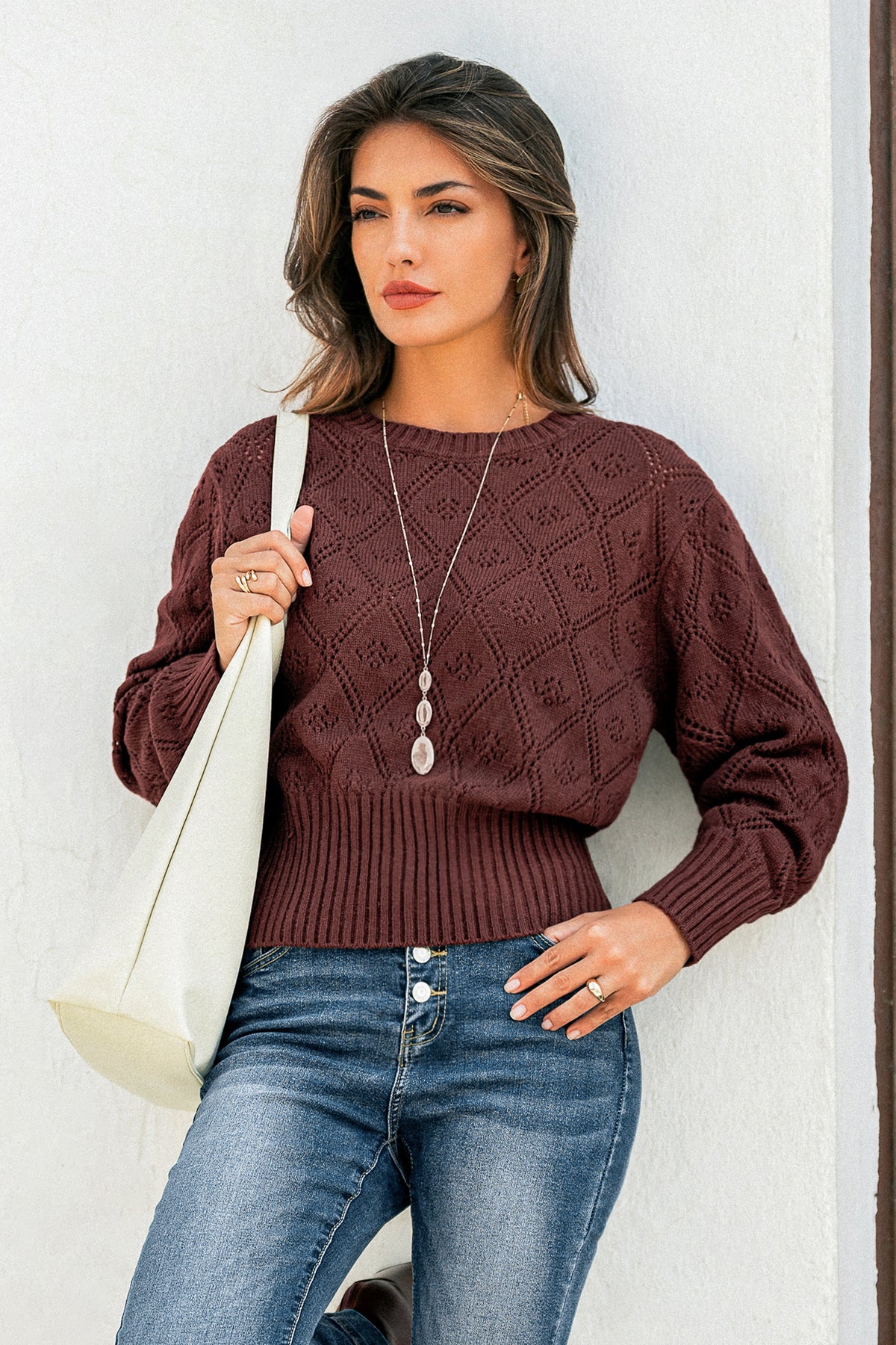 Warm Cocoa Brown Sweater