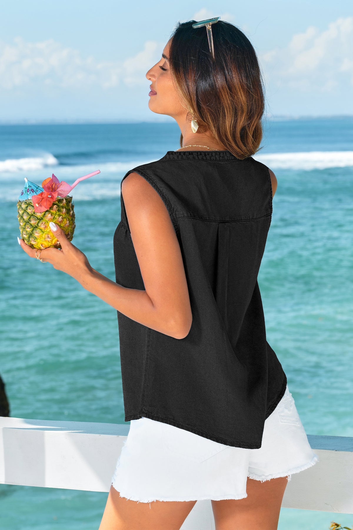 Warm Horizon Black Top