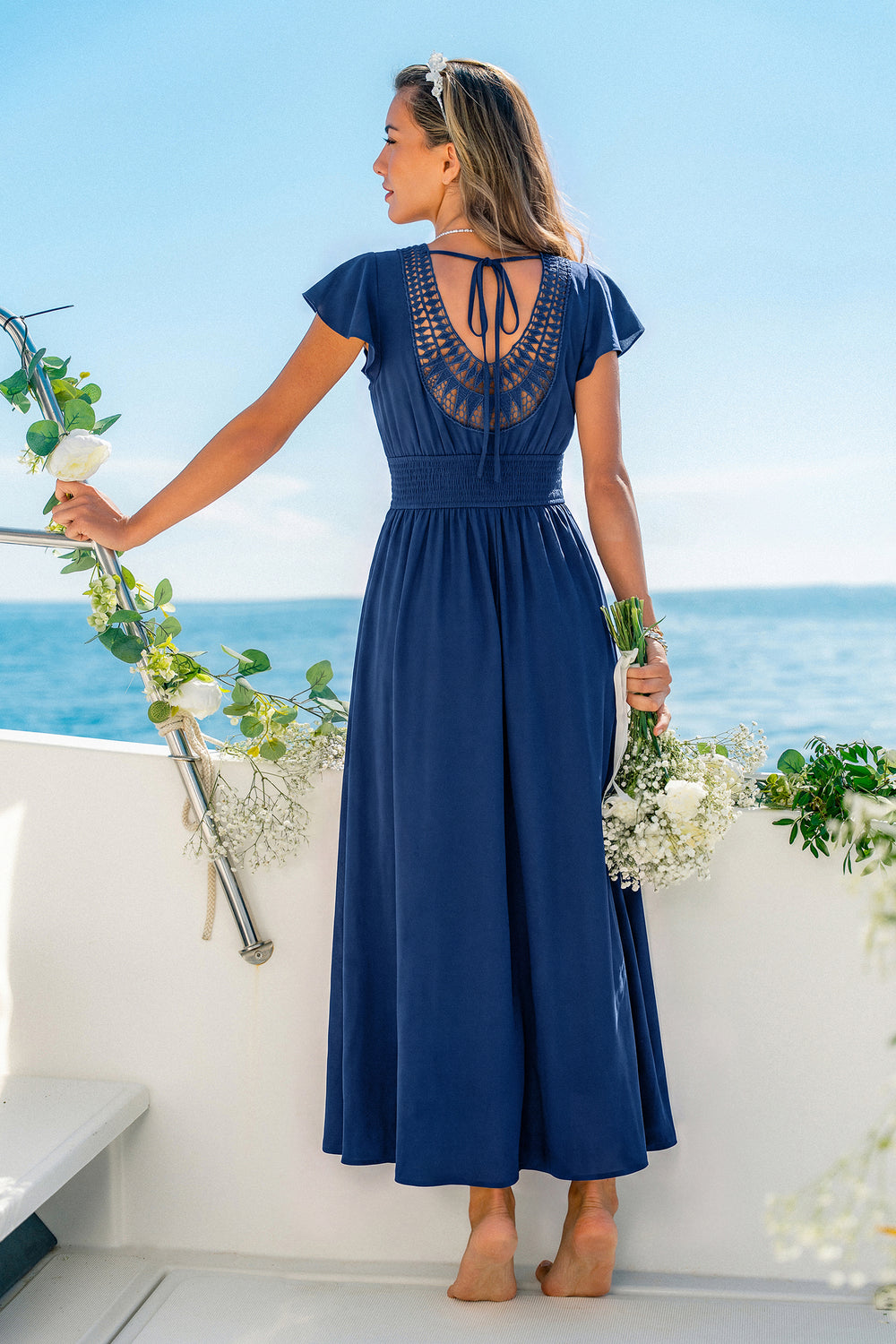 Warm Regards Blue Maxi Dress