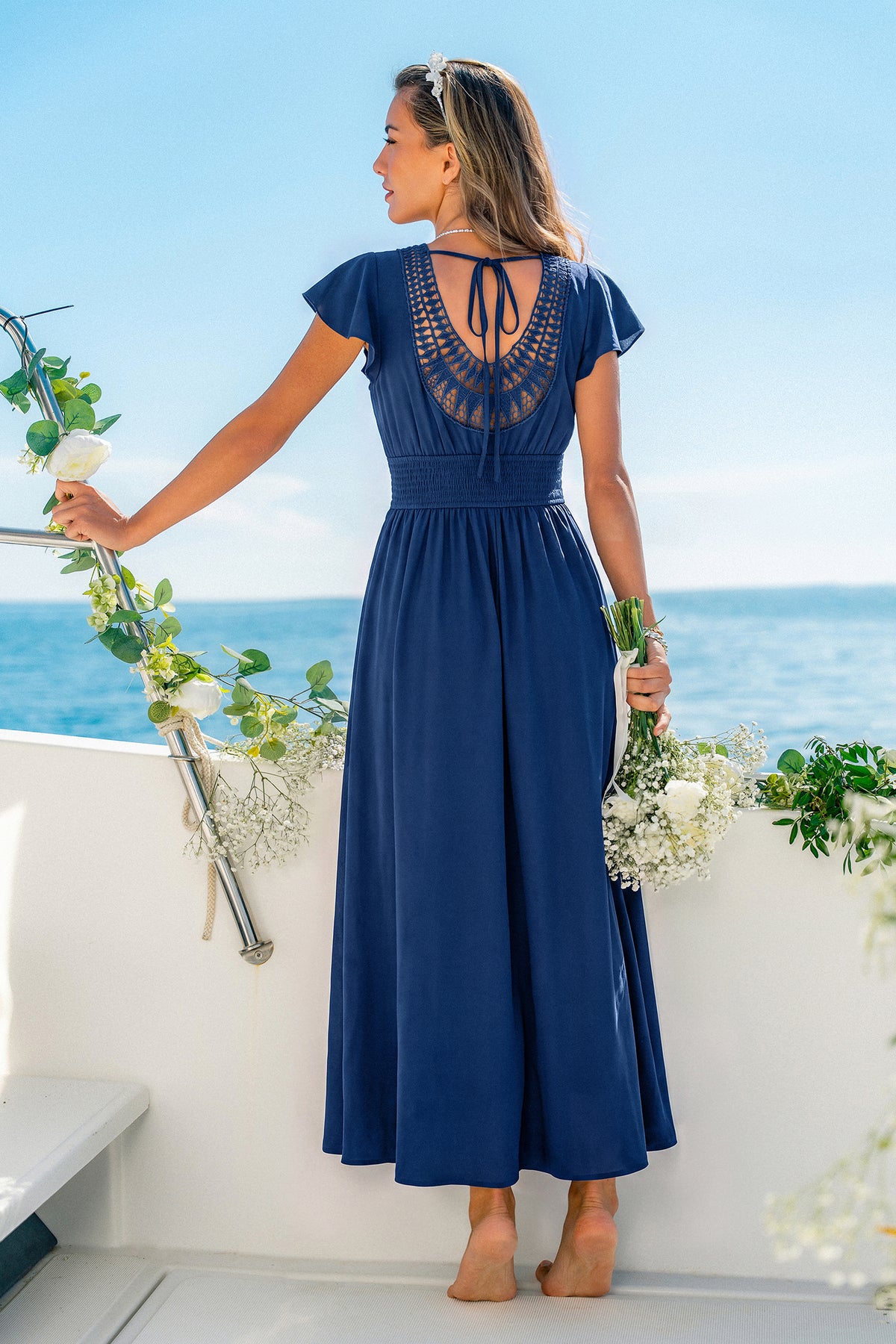 Warm Regards Blue Maxi Dress