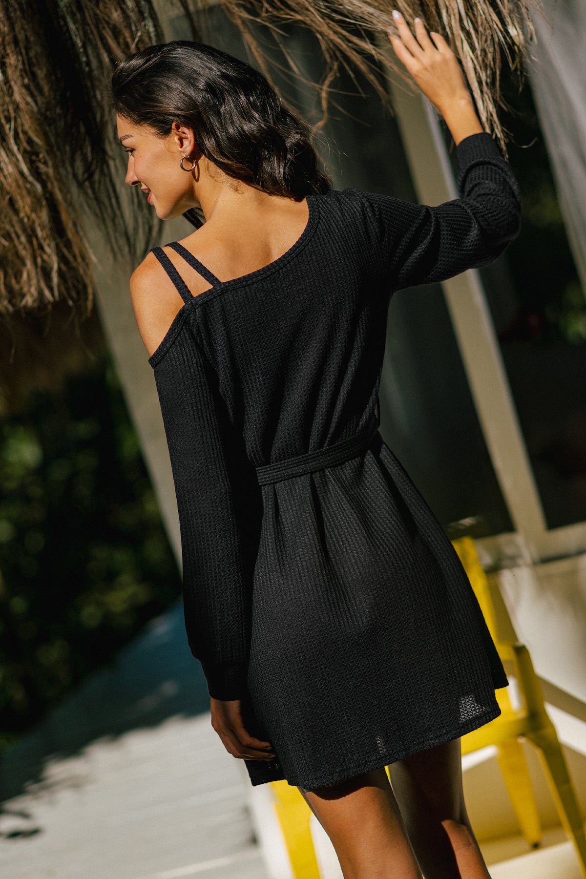Worth Your While Black Mini Dress